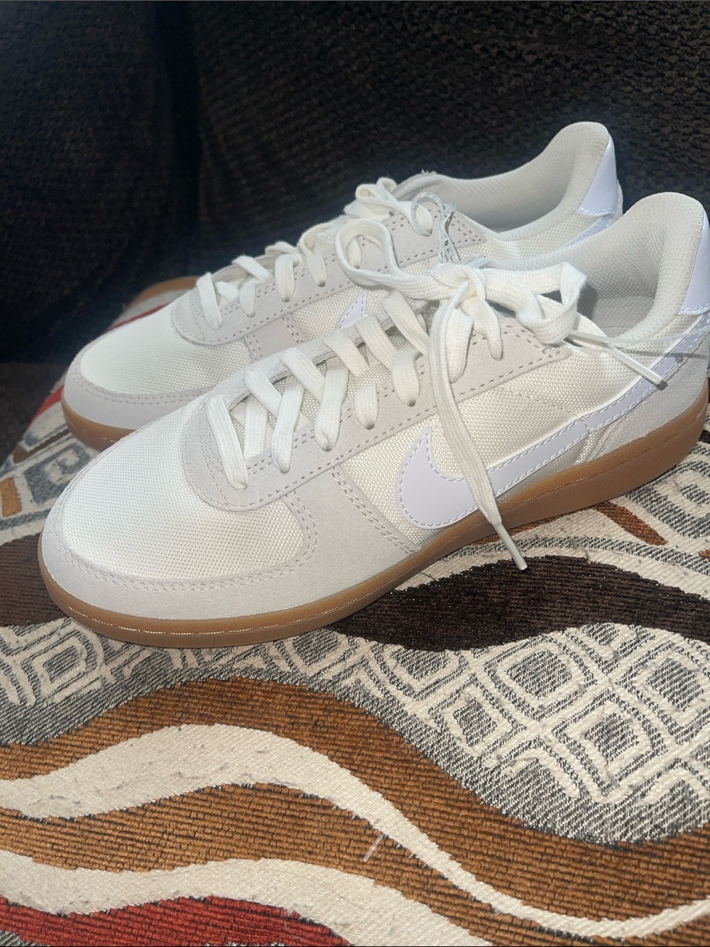 Nike Women's White Low-Top Sneakers with Gum Outsole